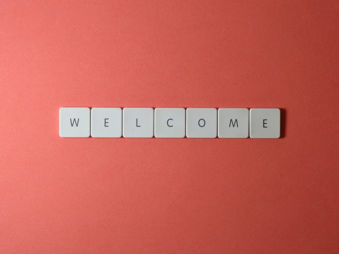 lettere welcome per indicare verbale di consegna