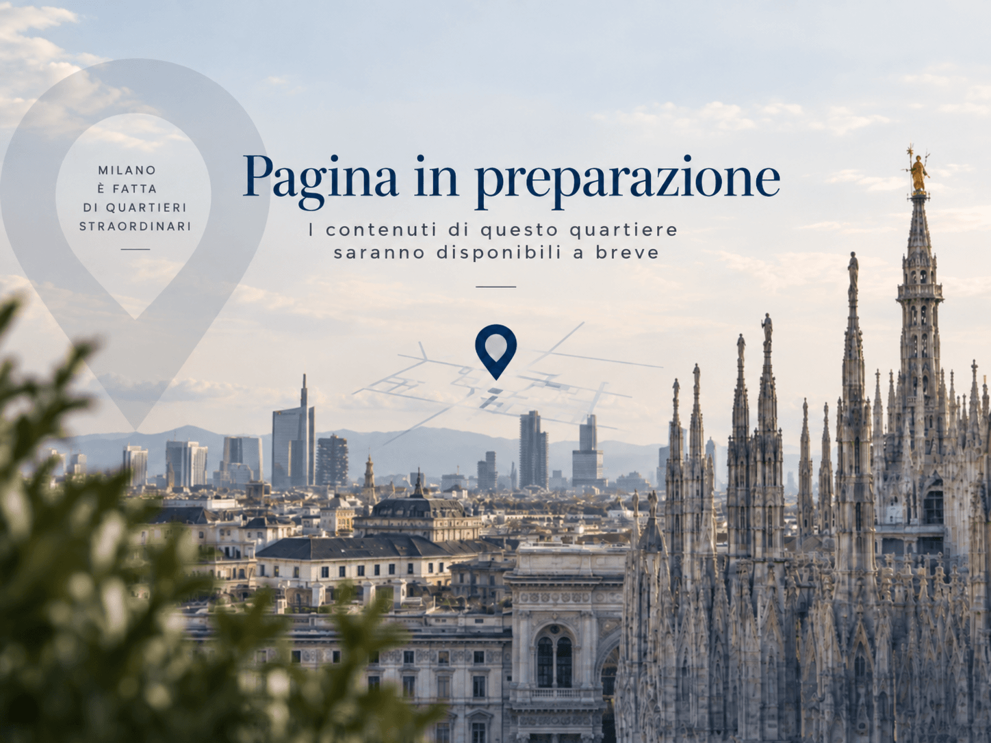 Vivere a Milano: immagine del quartiere in preparazione